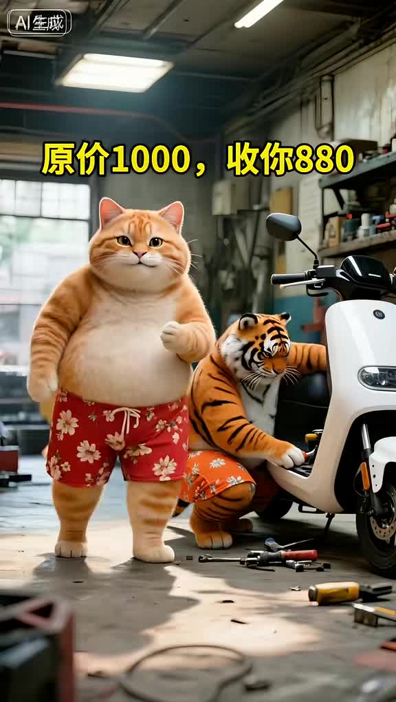 胖橘小视频——胖橘修车行