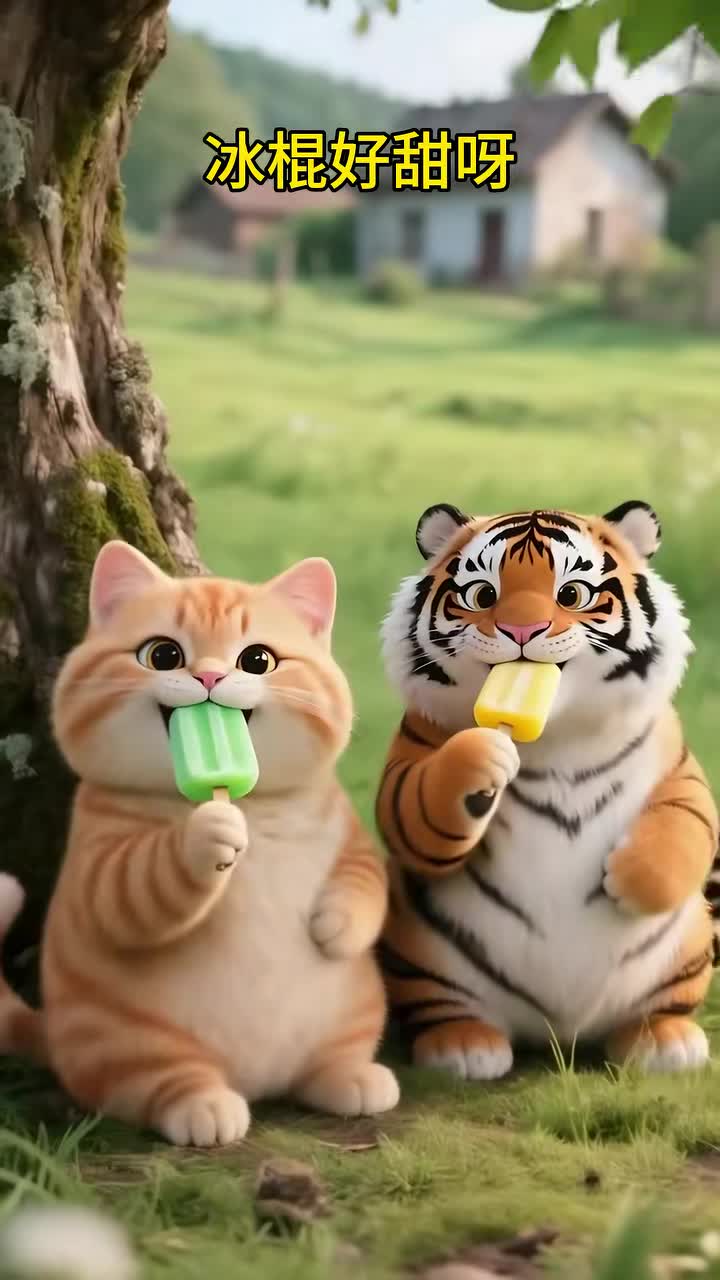 胖橘小视频——胖虎和胖橘的童年